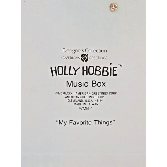 1981 American Greetings Holly Hobbie Dancing Music Box My Favorite Things Works - Picture 11 of 13